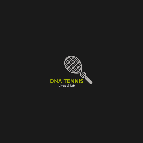 Tennis logo with the title 'Proposal design for DNA TENNIS'