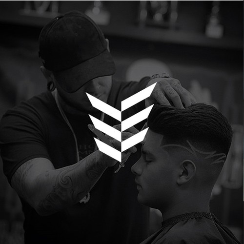 Barber pole logo with the title 'Elite Edge Barbershop'