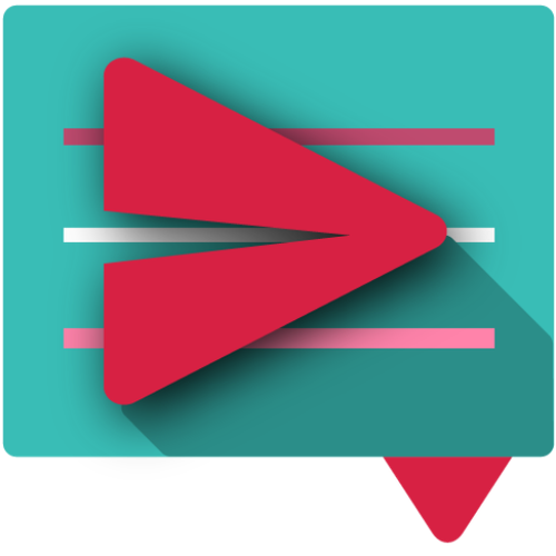 Messaging logo with the title 'Logo idea for messaging app'