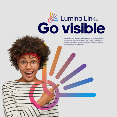 After effects logo with the title 'Lumina Link Logo Design'