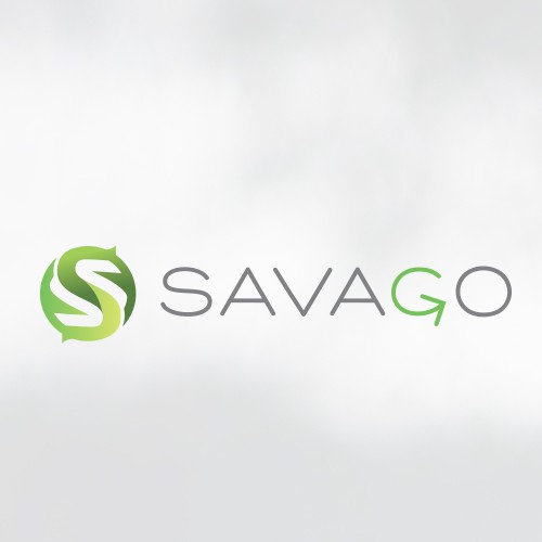 App logo with the title 'Monogram style icon for organic food'