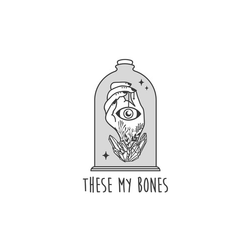 Witch logo with the title 'These My Bones'
