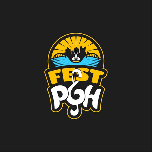 Festival design with the title 'Fun Logo for Annual Music and Art Festival'