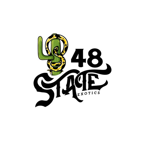 Exotic logo with the title 'animal store '