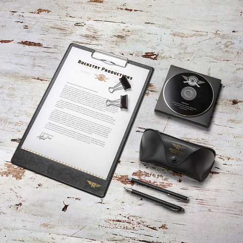 Movie brand with the title 'An instant classic/timeless design for a film company.'