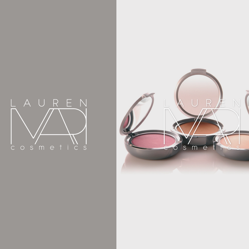 Exclusive logo with the title 'logo for high quality makeup line'