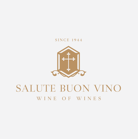 Adaptive logo with the title 'Clean Logo Design for Salute Buon Vino'