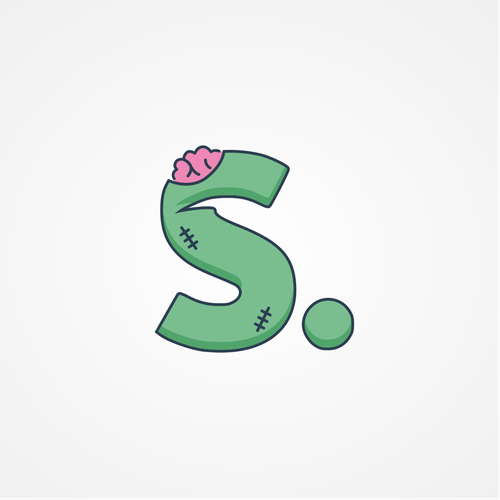 Zombie logo with the title 'Zombie logo concept'