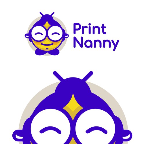 Print design with the title 'Nanny Design for a Printing Company'