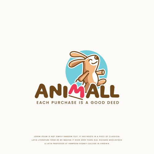 标题为“Animall的有趣标志”的商场标志