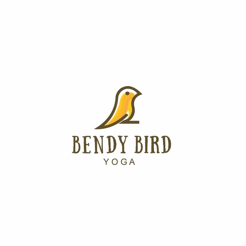 Warm logo with the title 'Bendy Bird Yoga'