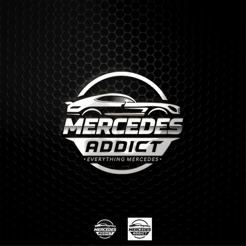 Motor logo with the title 'Mercedes Addict'