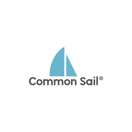 Sail logo with the title 'Common Sail Logo Design'