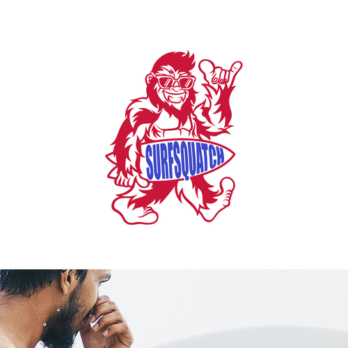 Yeti logo with the title 'Surf yeti'