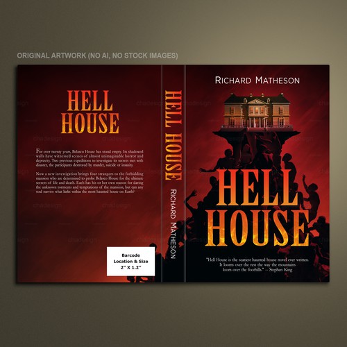 Book cover with the title 'HELL HOUSE'