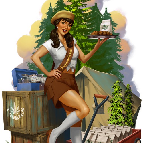 Medical t-shirt with the title 'pinup girl'