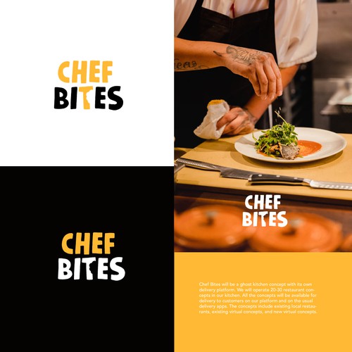 Drink brand with the title 'Chef Bites'