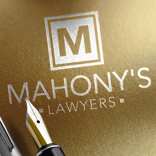 Lawyer logo with the title 'Mahony's Lawyers'