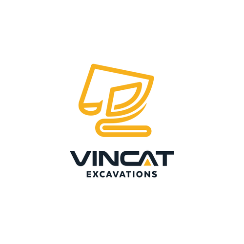 Landscape design with the title 'Logo for Vincat Excavations'