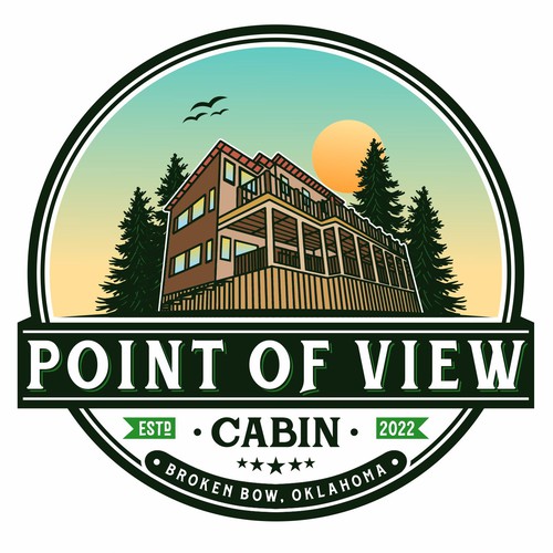 Cabin logo with the title 'Point Of View '