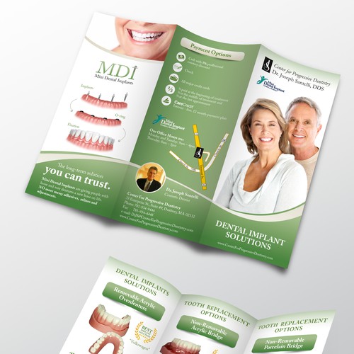 Smile design with the title 'Dental Implants Brochure'
