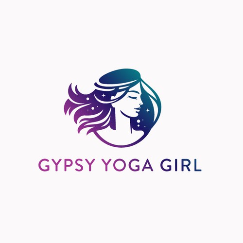 Spiritual design with the title 'Gypsy Yoga Girl'