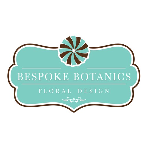Rustic-modern design with the title 'Floral Design Company logo concept'
