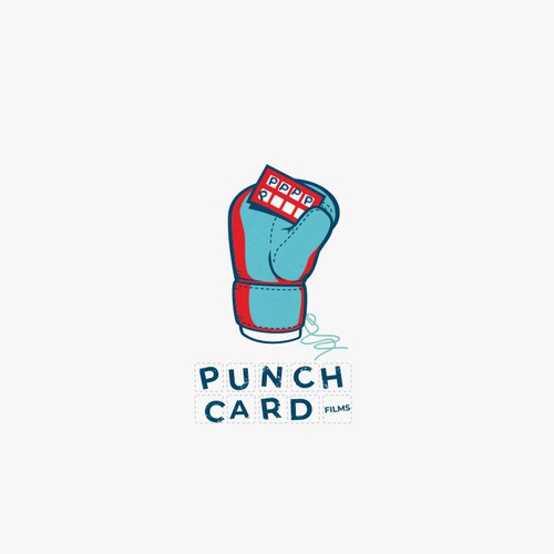 Punch design with the title 'Punch card films logo'