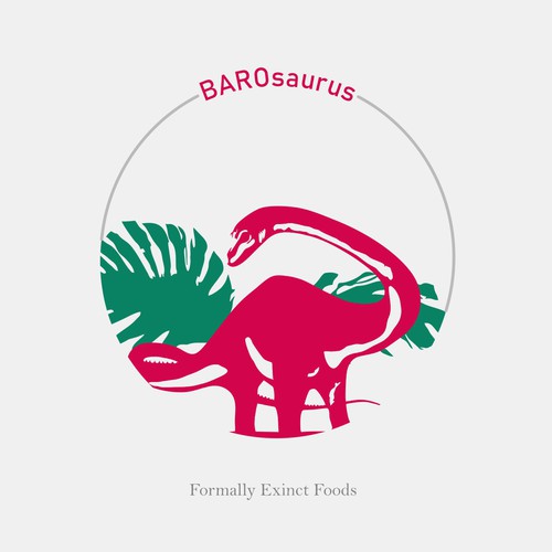 Dinosaur logo with the title 'Logo for Barosaurus'