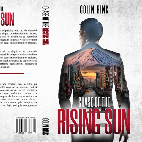 Kindle book cover with the title 'Chase of the Rising Sun'