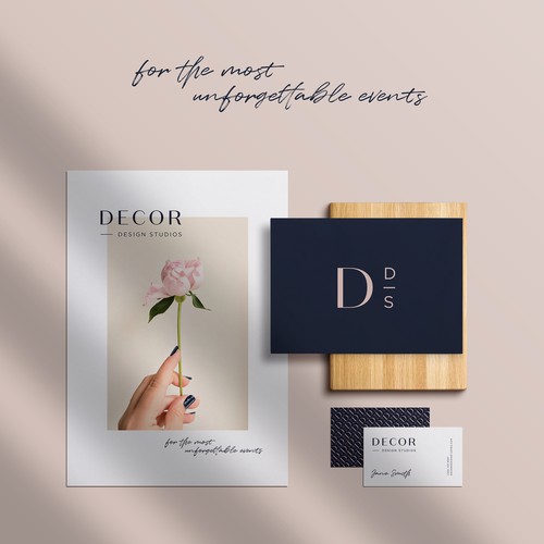 Florist design with the title 'Brading for Event Design Studio'