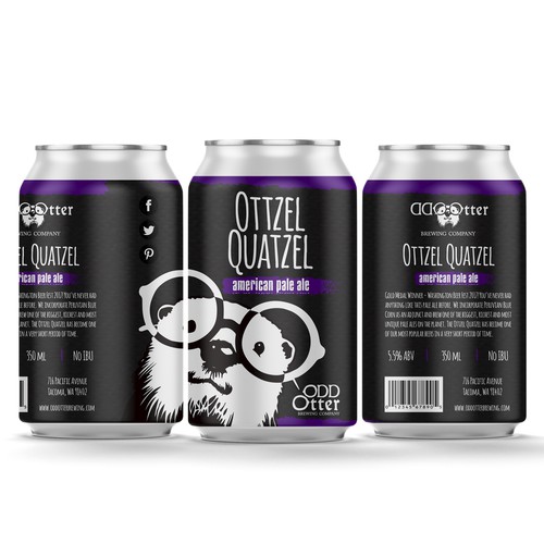 Beer label with the title 'Label Design'