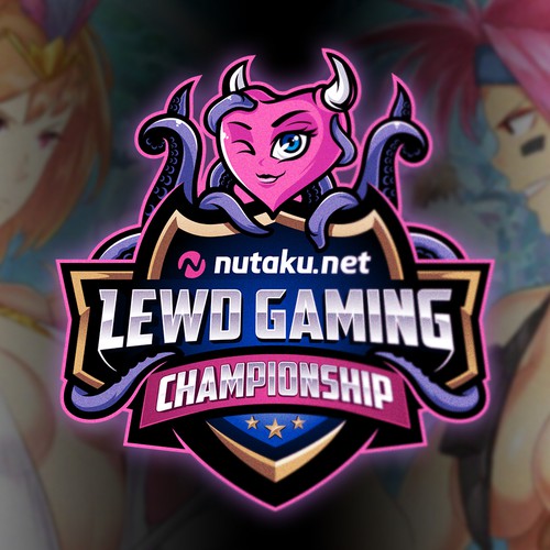 Heart design with the title 'Lewd Gaming Championship'
