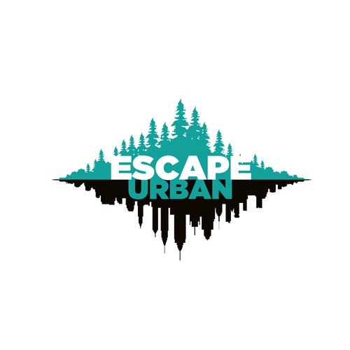 Hiking logo with the title 'Escape Urban'
