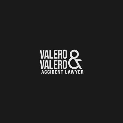 Gavel logo with the title 'Logo concept for Valero & Valero.'