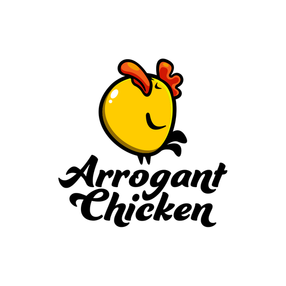 Chick logo with the title 'Arrogant Chicken'