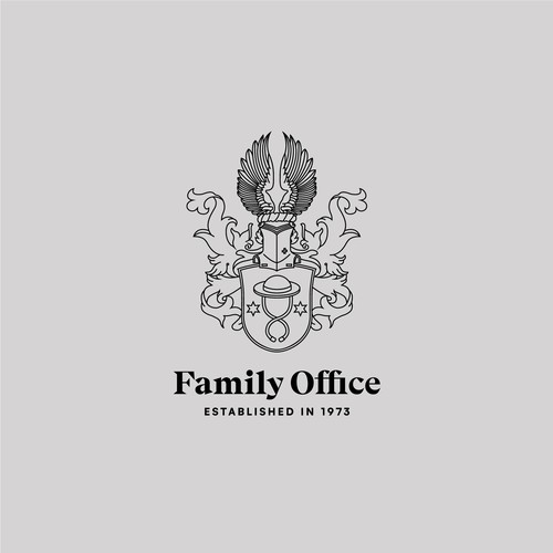 Coat of arms logo with the title 'Family Office'