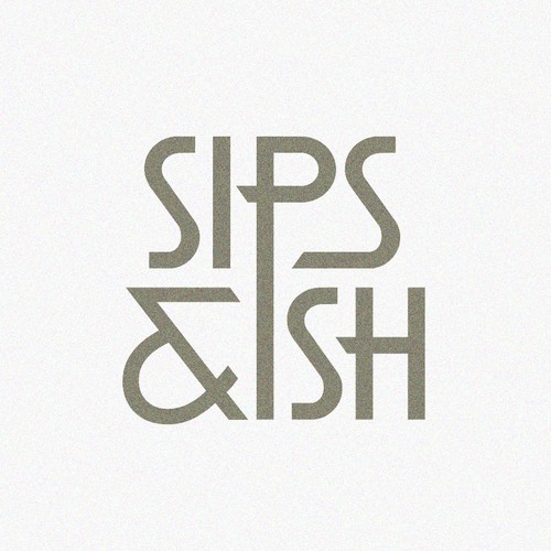 Lettering design with the title 'SIPS&ISH'