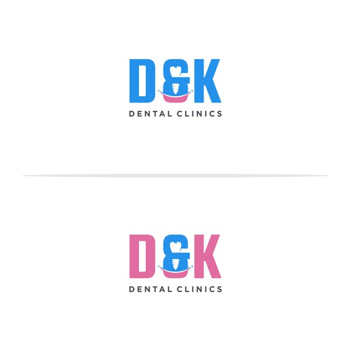 Combination logo with the title '& Dental implant'