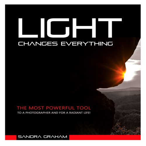 Photography book cover with the title 'Book cover design of photography.'