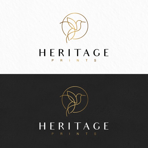 Artwork design with the title 'Heritage Prints'
