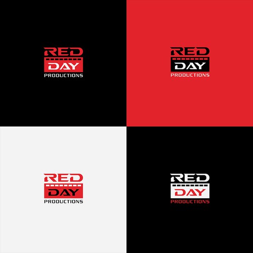 Cinematographer and cinematography logo with the title 'Red Day Productions - A Logo for Production House'