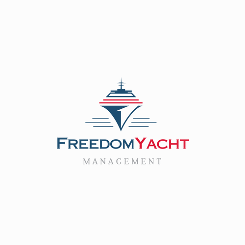 Yacht design with the title 'Freedom Yacht'