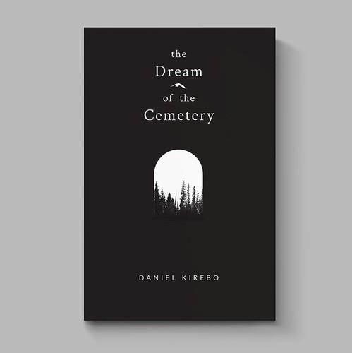 Poetry book cover with the title 'The Dream of the Cemetery'