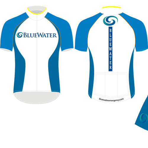 Cycling kit design with the title 'Cycling Kit'