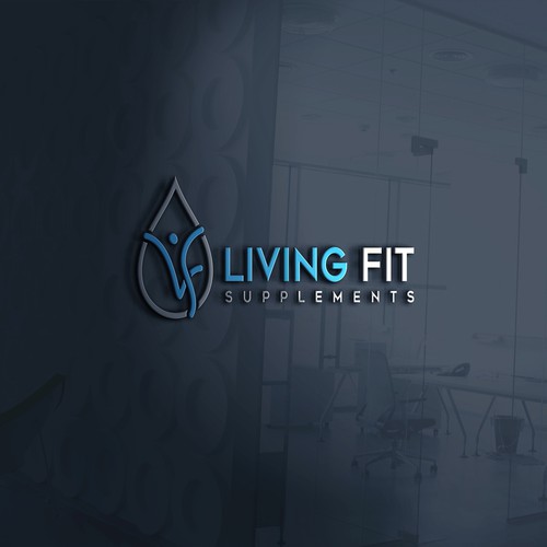 Freehand logo with the title 'logo design for health supplements industry'
