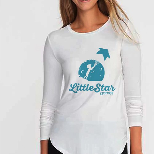 Moon brand with the title 'Logo for Little Star Games'