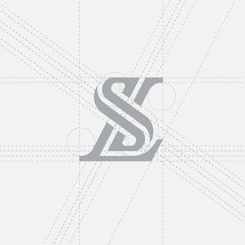 Initial logo with the title 'Simple logo for instagram page @Santa_Laura'