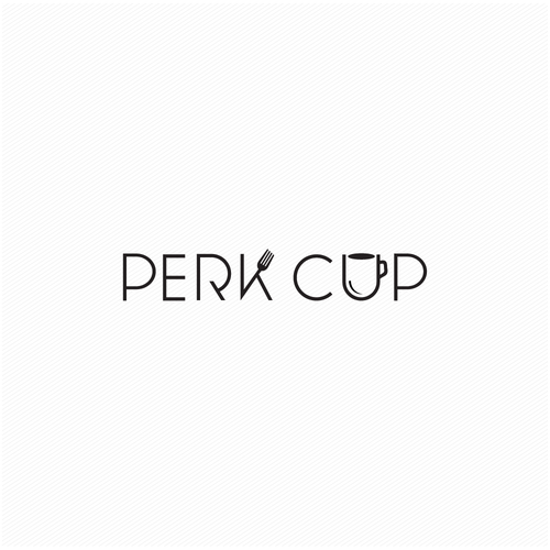 Coffee shop design with the title 'Perc Cup'