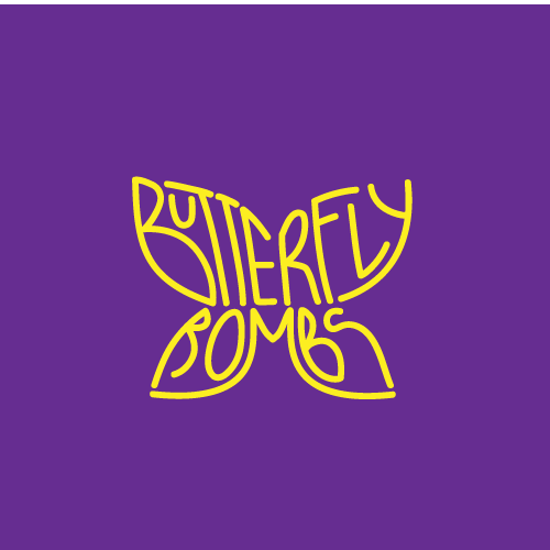 Producer logo with the title 'Minimal logo for a DJ/producer Butterfly Bombs'